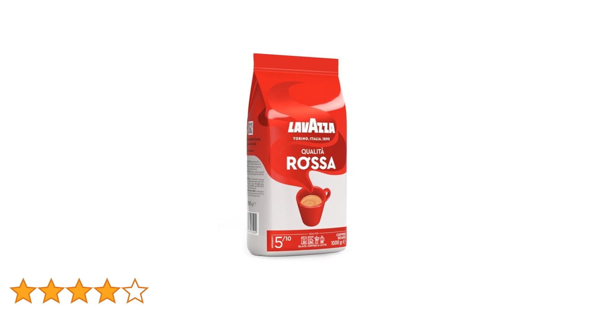ラバッツァ クオリタ・ロッサ 豆1kgx5袋 レギュラーコーヒー エスプレッソ Amazon | LAVAZZA (ラバッツァ) クオリタ・ロッサ 【豆】 1kg